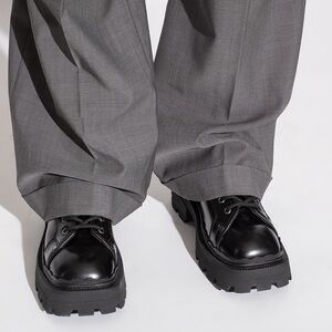 EYTYS Detroit Derby Leather Black Platform Shoes Size 8.5 Whimsigoth Vamp Goth